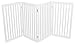 INTERNET'S BEST Dog Gate Indoor Freestanding Pet Barrier, Folding Wood Dog Fence, Extra Wide Doorway Puppy Gate, Indoor Animal Privacy Panel, Wooden Cat Fence - 4 Panel - 36