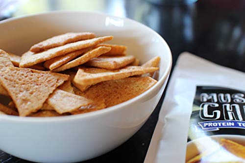 Protein Chips, 13g Protein, 5g Net Carbs, Keto Snacks, Low Carb Snacks, Protein Tortilla Chips, Muscle Chips, Baked Not Fried (2 Pack)