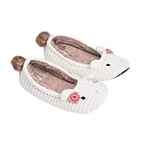 MiYang Women's Super Soft Bunny Ballerina Slipper