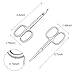 Beard and Nose Hair Scissors, 3.7” Stainless Steel Professional Facial Hair Eyebrow Eyelashes Ear Hairs and Moustache Scissors Trimmer 2 Pieces by NATUREBELLE