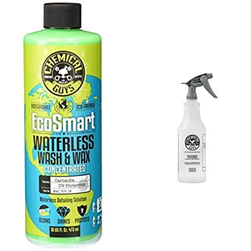 Chemical Guys WAC_707_16 EcoSmart Hyper Concentrated Waterless Car Wash & Wax (16 oz) and Acc