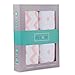 Ely's & Co. Patent Pending Waterproof Sheets, White and Pink Chevron and Polka Dots (2 Pack) (Playard, Pink)