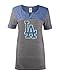 5th & Ocean MLB Los Angeles Dodgers Oversized Top with Contrast Yoke and Split Henley