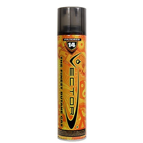 Vector 14x Filtered Premium Refined Fuel Butane Gas Refill (320mL) by Vector KGM – 12 Cans
