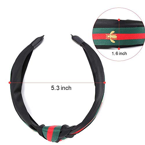 Knot Headband, Mifine Wide Striped Headbands for Women Hair Hoops with Bee Animal Women's Hair Acces - //medicalbooks.filipinodoctors.org