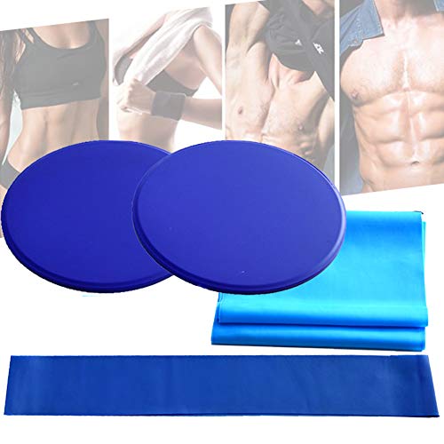 1-Set-Resistance-Bands-Tension-Band-and-Core-Sliders-Fitness-Kit-for-Smooth-Sliding-on-Carpet-and-Hardwood-Exercise-Equipment-Workout-Legs-Home-Fitness-Equipment-Black