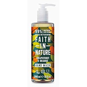 Faith-in-Nature-Natural-Grapefruit-Orange-Hand-Wash-Nourishing-Vegan-Cruelty-Free-Parabens-and-SLS-Free-300-ml Faith in Nature Natural Grapefruit & Orange Hand Wash, Nourishing Vegan & Cruelty Free, Parabens and SLS Free, 300 ml