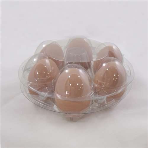 Round 7 Egg or 6 Egg Clear Plastic Egg Cartons, Set of 12 Buy Online