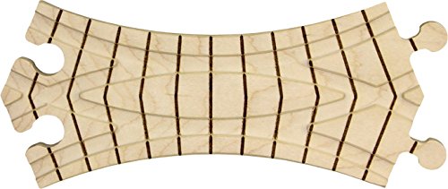 Wooden Train Track - Curved Crossover - Made in USA