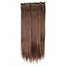 YESURPRISE New 28" Synthetic Fiber 3/4 Full Head Body Straight Clip in Hairpiece Hair Extensions 150g With Clips