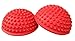 AppleRound Set of 2 Balance Pods with 1 Pump, Domed Hedgehog Style, Red