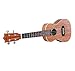 ADM Concert Ukulele Beginner Kit Mahogany Hawaiian Wood 23 Inch Ukelele Bundle Ukalalee Set with Uke Free Starter Lessons for kids Students and Adults, Brown