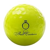 Ball Couture Fashionable Golf Balls for Women Lime - Diamond Ring, 1 Dozen