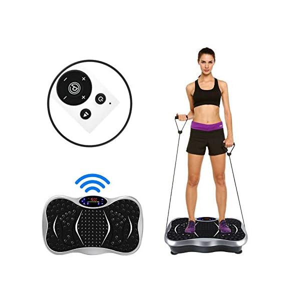 POKAR-Vibration-Plate-Fitness-Vibration-Device-Full-Body-Training-Device-Non-Slip-Large-Surface-Including-Training-Bands POKAR Vibration Plate Fitness Vibration Device Full Body Training Device Non-Slip Large Surface Including Training Bands
