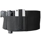 Belly Band Holster, Concealed Carry with Magazine Pocket/Pouch for Women Men Fits Glock, Ruger LCP, M&P Shield, Sig Sauer, Ruger, Kahr, Beretta, 1911, etc