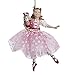 The Nutcracker Suite Clara in Pink Dress Holding Nutcracker Christmas Ornament by Kurt Adler