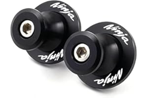E-SPEEDMTC ESPEEDMTC for Kawasaki Ninja 400 650 1000SX 2pcs Swingarm Spools Slider CNC Aluminum Alloy Swing Arm Spools Stand Screws (Black)