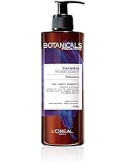 L'Oréal Paris Botanicals Camelina Rituale Lisciante Shampoo per Capelli Indomabili, senza Siliconi, Parabeni o Coloranti, 400 ml