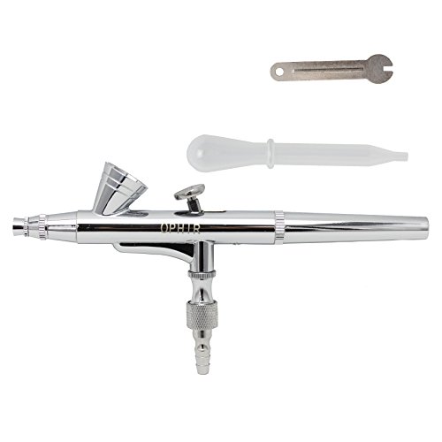OPHIR 0.2mm Up Pot Dual Action Airbrush Gun Kit Model Hobby Makeup Body Paint AC073 - Thumbnail 7