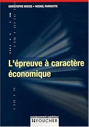 L' épreuve à caractère économique