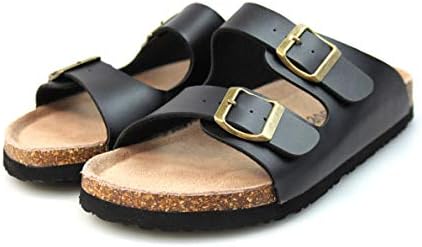 Mens Leather Lined Two Strap Open Toe Beach Summer Sandals 6 7 8 9 10 11