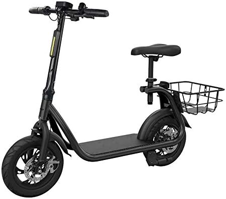 youchamp Electric Scooter Adult With Seat Scooter Bicycle-Black