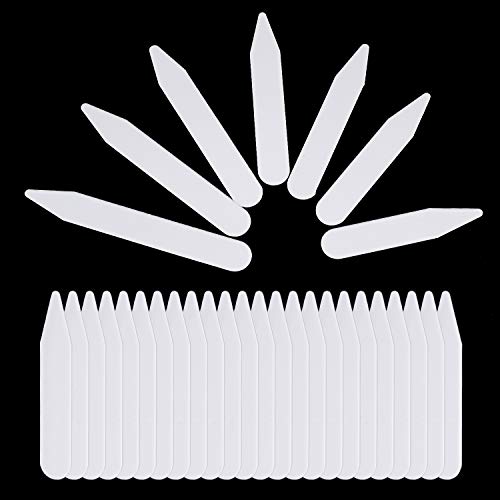 Homgaty 400 Pcs Plastic Collar Stays Shirt Collar Inserts Collar Stiffeners for Men Women,7 Size