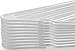 Utopia Home 20-Pack White Plastic Hangers for Clothes - Space Saving Notched Hangers - Durable and Slim - Shoulder Grooves
