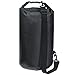 Skog Å Kust DrySak - Roll Top Waterproof Bag for Travel & Outdoors - 20L Black