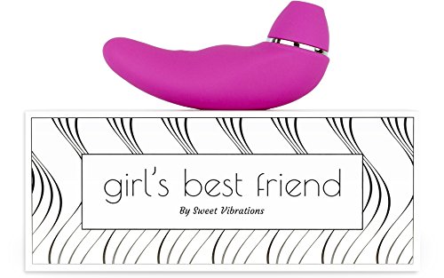 Waterproof Vibrator and Oral Sex Simulator Clitoris Stimulation Rechargeable Clit Sucker 7 Inch Powerful G-Spot Massager Multiple Settings for Couples or Solo Pink Girl’s Best Friend