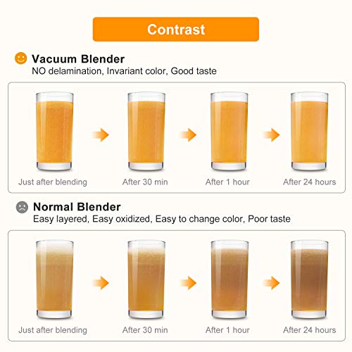 Bonsenkitchen High Speed Vacuum Blender, Multifunctional Food Processor