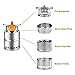 Eleloveph Wood Burning Portable Camping Stove,Outdoor Backpacking Hiking Stove, Lightweight Stainless Steel Alcohol Camp Stove