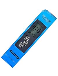 Test medidor de agua de alta calidad. Medidor de temperatura y de TDS EC professional Cortadora de césped convencional 3 en 1 A prueba de agua, medidor preciso y fiable. Con funda protectora de piel