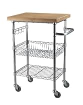 Sandusky Lee MKTBB242036 Bamboo Top Wire Cart, 20
