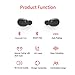 True Wireless Earbuds, Bluetooth 5.0 Headphones Noise Cancelling with Dual Microphones, TWS in Ear Earphones with Charging Case Mini Invisible Earpieces Binaural Stereo for Sports Running Workout Gym