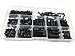 HVAZI 260pcs M3 Male Female Nylon Hex Spacer Standoff Screw Nut Assorted Kit (Black)