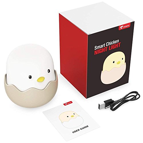 image for Tecboss Night Light for Kids, Baby Night Light Rechargeable Bedside La