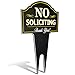 Signs Authority No Soliciting Outdoor Metal Yard Sign for Home, House and Business | Made with Heavy Duty DiBond Aluminum | Stop Solicitation, Deter Door Knockers and Bell Ringers (15