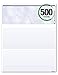 Business Standard Voucher Check Stock (Check On Top with two stubs / vouchers below) - Blank Check Paper - Versacheck Refills: Form #1000 - Blue - 500 Sheets per Ream