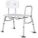 Giantex Tub Transfer Bench Shower Chair Bath Seat for Elderly W/Adjustable Arm,Back and Leg Height for Medical Bathroom Bathtub Stool Chair Shower Seat Bench
