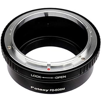 Fotasy Canon FD Lens to Canon EF-M Mount Adapter, FD EF-M, FD EOS M Adapter, EF M FD Adaptor fits Canon FD FL Lens & Canon EOS-M Mirrorless Cameras M1 M2 M3 M5 M6 M6 Mark II M10 M50 M100 M200