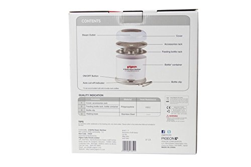 Pigeon-6-Bottle-Steam-Sterilizer-White