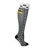 BioWorld Women's Faux Lace Up Batman Knee High Socks
