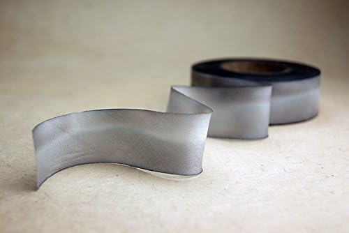 5/8" (15mm) Double Faced Satin Hand dyed silk ribbon woven edge spool - Color 096 Grey