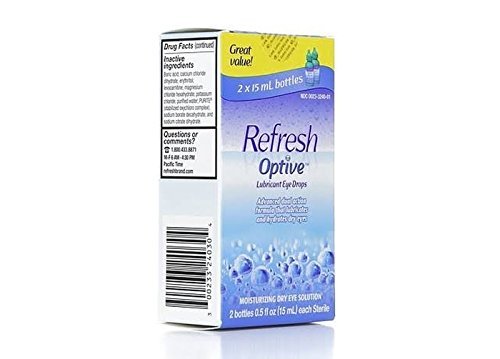 REFRESH OPTIVE Lubricant Eye Drops (2 x 15 ml) by Refresh