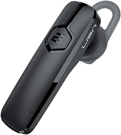 Bluetooth Earpiece LISN V5.0 Wireless Hands Free Bluetooth Headset for Cell Phone, 12 Hrs Talking Time IPX6 Waterproof with Noise Cancelling Microphone Only for iPhone（Black）