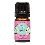 Tummy Aid OK For Kids Synergy Blend Essential Oil by Edens Garden - 5 ml (Ginger, Lemon, Lavender, Petitgrain, Sweet Orange, Spearmint, Roman Chamomile, German Chamomile and Vanilla)