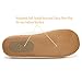 RelaxedFoot Slippers | Organic Cotton & Memory Foam | 1 Pair with Storage Bag (Large, Beige)