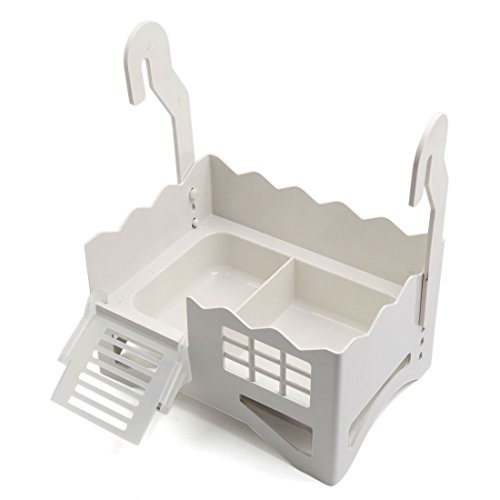 uxcell White Plastic Tortoise Resting Feeding Platform for Aquarium Turtle Tank
