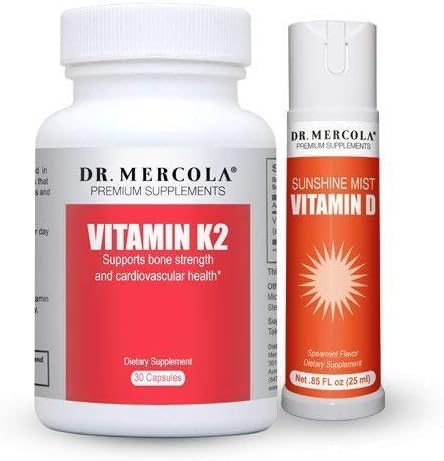 Mercola - Vitamin K2 and Vitamin D Spray 1-Month Supply Each